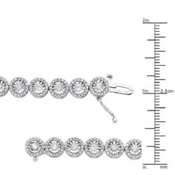 Ladies Diamond Circle Bracelet 14K White Gold 4.66ct 15 Ladies Diamond Circle Bracelet 14K White Gold 4.66ct -Borcely Jewelry Sales ladies diamond circle bracelet 14k 466ct p 43658 rulerwh
