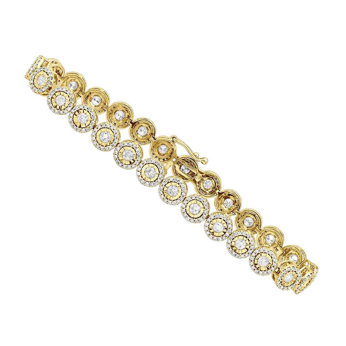 Ladies Diamond Circle Bracelet 14K White Gold 4.66ct 2 Ladies Diamond Circle Bracelet 14K White Gold 4.66ct - Image 2