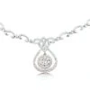 Ladies Diamond Drop Necklace 1.70ct 14K Rose Gold