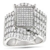 Ladies Diamond Engagement Ring 14K White Gold 2.69ct