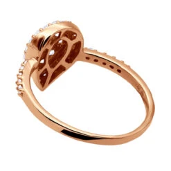 Ladies 14K White Gold Cluster Diamond Ring 0.62ct -Borcely Jewelry Sales ladies diamond rings 14k cluster diamond ring 062ct p 6739 backro