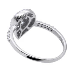 Ladies 14K White Gold Cluster Diamond Ring 0.62ct -Borcely Jewelry Sales ladies diamond rings 14k cluster diamond ring 062ct p 6739 backwh 20211228