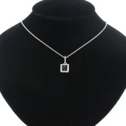 Ladies Silver Pendant With Black And White Diamonds 0.65ct 6 Ladies Silver Pendant With Black And White Diamonds 0.65ct -Borcely Jewelry Sales ladies silver pendant with black and white diamonds 065ct p 48206bod