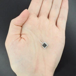 Ladies Silver Pendant With Black And White Diamonds 0.65ct 5 Ladies Silver Pendant With Black And White Diamonds 0.65ct -Borcely Jewelry Sales ladies silver pendant with black and white diamonds 065ct p 48206box