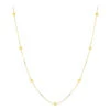 Luxurman 14K Yellow Gold Chain Necklace With Yellow Diamonds By The Yard 0.7ct