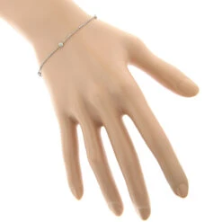 Luxurman 14K White Gold Diamond By The Yard Bracelet For Women 1/2 Carat 7in -Borcely Jewelry Sales luxurman 14k gold diamond by the yard bracelet for women 12 carat 7in bodwh