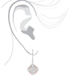 Luxurman Designer Flower Cluster Diamond Earrings For Women 2.4ct 14K White Gold 10 Luxurman Designer Flower Cluster Diamond Earrings For Women 2.4ct 14K White Gold -Borcely Jewelry Sales luxurman designer flower cluster diamond earrings for women 24ct 14k gold bodwh