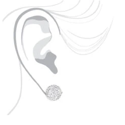 Pave Diamond Stud Cluster Earrings 1.46ct 14K White Gold 5 Pave Diamond Stud Cluster Earrings 1.46ct 14K White Gold -Borcely Jewelry Sales pave diamond stud cluster earrings 146ct 14k gold 3 2