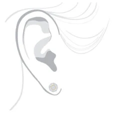 Pave Round Diamond Earrings 0.28ct 10K Yellow Gold 10 Pave Round Diamond Earrings 0.28ct 10K Yellow Gold -Borcely Jewelry Sales pave round diamond earrings 028ct 10k gold bodye