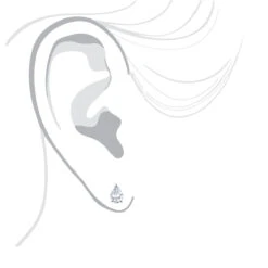 Pear Shape Diamond Stud Earrings 3/4 Carat 14K White Gold 3 Prong Setting -Borcely Jewelry Sales pear shape diamond stud earrings 34 carat 14k gold 3 prong setting bodwh