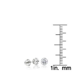 Platinum Bezel Set Diamond Stud Earrings Round Cut 0.75ct 7 Platinum Bezel Set Diamond Stud Earrings Round Cut 0.75ct -Borcely Jewelry Sales platinum bezel set diamond stud earrings round cut 075ct ruler