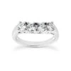 Thin Platinum Diamond Engagement Band 0.48ct