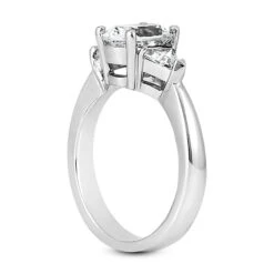 Platinum Diamond Engagement Ring Set 1.50ct Band: 1mm, Eng.: 1.3mm -Borcely Jewelry Sales platinum diamond engagement ring set 150ct p 30202 additional white