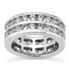 Platinum Diamond Eternity Band 3.08ct