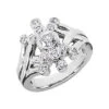 Platinum Diamond Right Hand Ring 0.62ct