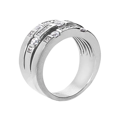Platinum Diamond Right Hand Ring 0.64ct 11.1mm 2 Platinum Diamond Right Hand Ring 0.64ct 11.1mm - Image 2
