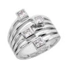 Platinum Diamond Right Hand Ring 0.68ct
