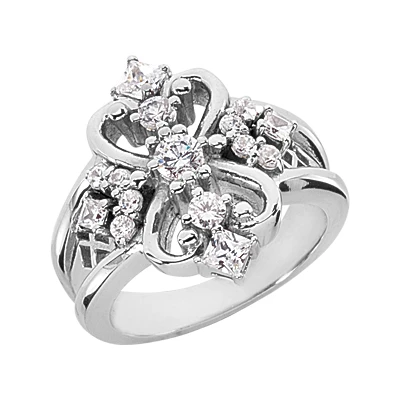 Platinum Diamond Right Hand Ring 0.73ct 1 Platinum Diamond Right Hand Ring 0.73ct