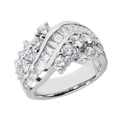 Platinum Ladies Diamond Ring 2.19ct