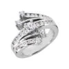 Platinum Right Hand Diamond Ladies Ring 0.79ct