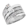 Platinum Right Hand Diamond Ladies Ring 1.16ct