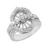 Platinum Right Hand Ladies Diamond Ring 0.80ct