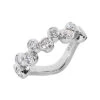 Platinum Round Diamond Ladies Ring 0.92ct 6mm