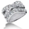 Platinum Round Diamond Right Hand Ladies Ring 2.25ct