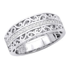 Platinum Women's Diamond Ring 0.22ct