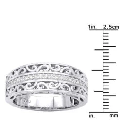 Platinum Women's Diamond Ring 0.22ct 7 Platinum Women's Diamond Ring 0.22ct -Borcely Jewelry Sales platinum womens diamond ring 022ct p 32777 ruler