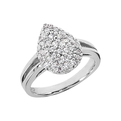 Platinum Women's Diamond Ring 0.48ct 1 Platinum Women's Diamond Ring 0.48ct