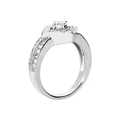 Platinum Women's Diamond Ring 0.60ct 12.9mm 2 Platinum Women's Diamond Ring 0.60ct 12.9mm - Image 2