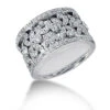 Platinum Women's Diamond Ring 1.20ct 13.4mm