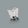 Single Butterfly Earring With Diamonds 0.23ct 10K White Gold