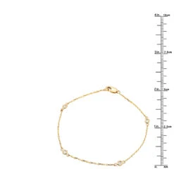 Solid 14K Yellow Gold Diamonds By The Yard Bracelet For Women 0.15ct 9 Solid 14K Yellow Gold Diamonds By The Yard Bracelet For Women 0.15ct -Borcely Jewelry Sales solid 14k gold diamonds by the yard bracelet for women 014ct rulerye