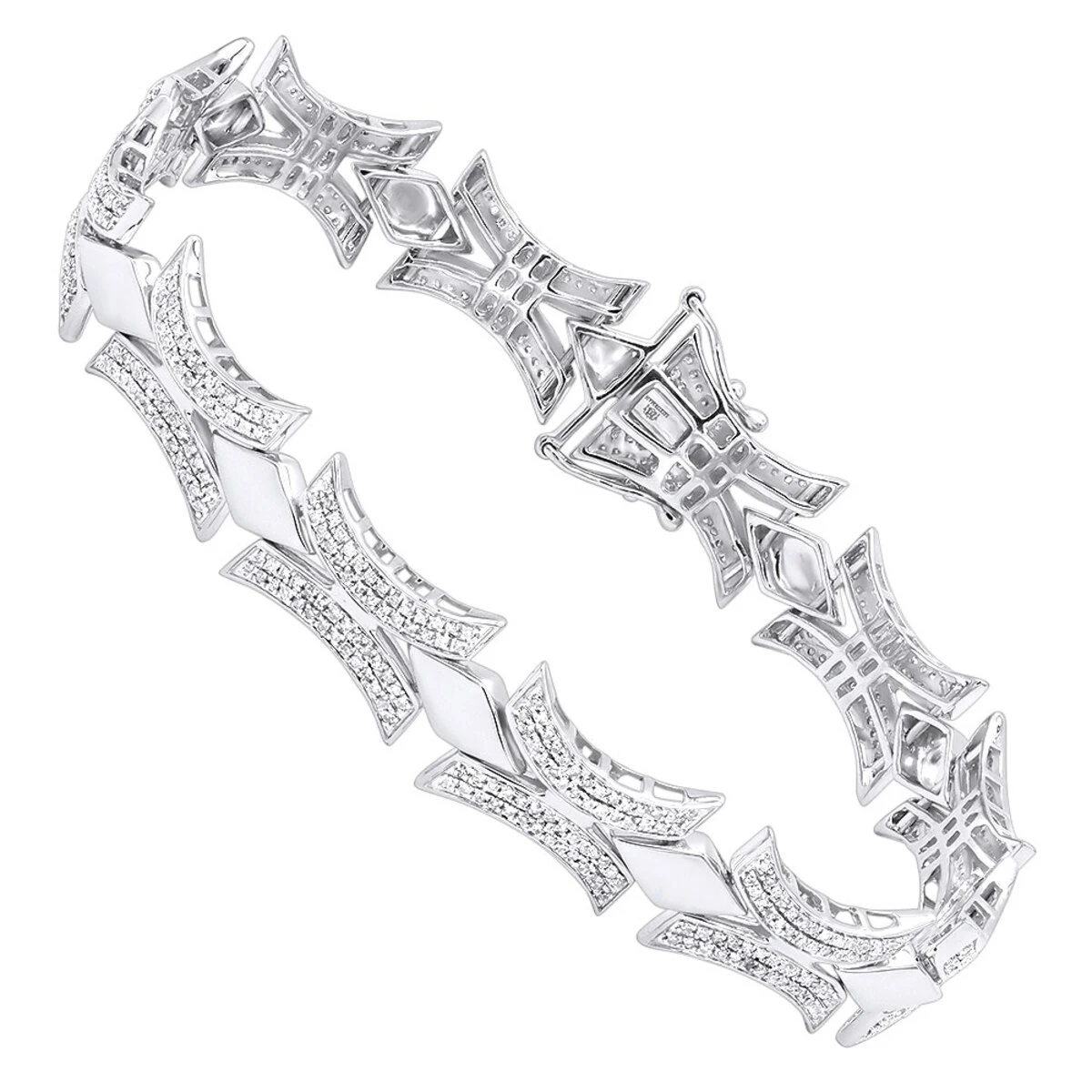 Sterling Silver Diamond Bracelet 1.96ct 1 Sterling Silver Diamond Bracelet 1.96ct