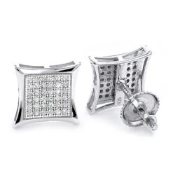 Sterling Silver Diamond Earrings 0.29ct Studs