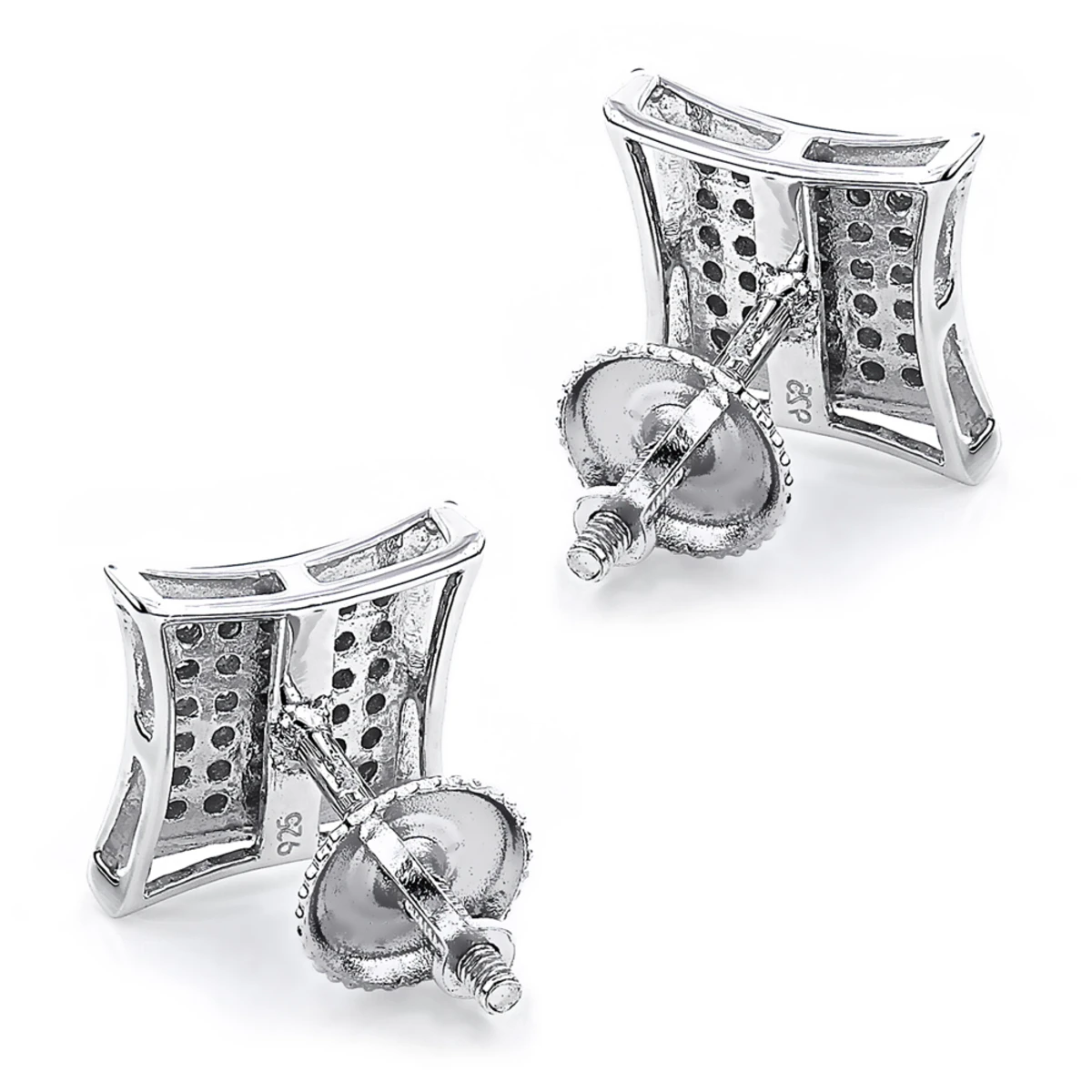 Sterling Silver Diamond Earrings 0.29ct Studs 2 Sterling Silver Diamond Earrings 0.29ct Studs - Image 2
