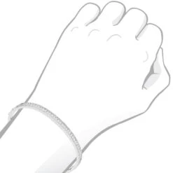 14K White Gold Thin Diamond Bangle Bracelet For Women 2.5 Carat -Borcely Jewelry Sales thin diamond bangle bracelet for women 14k white rose yellow gold 25 carat 803206 bodwh