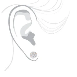 Unique 1 Carat Diamond Earrings Studs 14K Yellow Gold By Luxurman -Borcely Jewelry Sales unique 1 carat diamond earrings studs in 14k gold by luxurman bodye