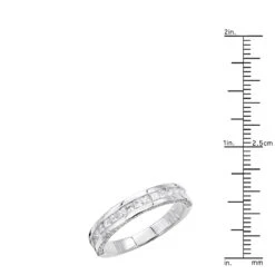 Unique Women's Wedding Ring 2 Carat Round & Princes Diamond Band 14K White Gold 4mm 15 Unique Women's Wedding Ring 2 Carat Round & Princes Diamond Band 14K White Gold 4mm -Borcely Jewelry Sales unique 2 carat round princess diamond band 14k gold womens wedding ring 4mm ruler white