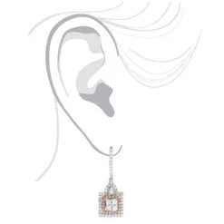 Unique Designer White And Pink Diamond Earrings For Women 14K Gold 1.75ct 11 Unique Designer White And Pink Diamond Earrings For Women 14K Gold 1.75ct -Borcely Jewelry Sales unique designer white and pink diamond earrings for women 14k gold 175ct bodwh