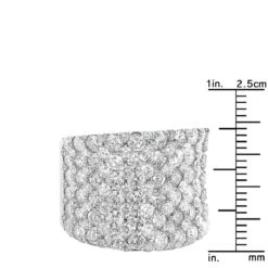 Unique Diamond Wedding Bands: 8 Carat Ladies Pave Diamonds Ring 14K White Gold 13 Unique Diamond Wedding Bands: 8 Carat Ladies Pave Diamonds Ring 14K White Gold -Borcely Jewelry Sales unique diamond wedding bands 8 carat ladies pave diamonds ring 14k gold rulerwh