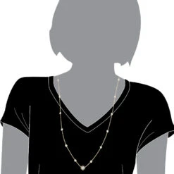 Unique Diamonds By The Yard Necklace 14K Yellow Gold 1.8 Carats Adjustable Length -Borcely Jewelry Sales unique diamonds by the yard necklace in 14k gold 18 carats adjustable length 000997 body yellow